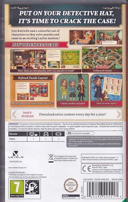 Laytons Mystery Journey Katrielle and the Millionaires Conspiracy Deluxe Edition - Nintendo Switch spil (A Grade) (Genbrug)